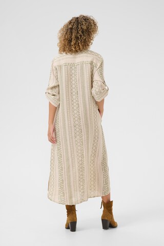 Cream Shirt Dress 'Bellis' in Green
