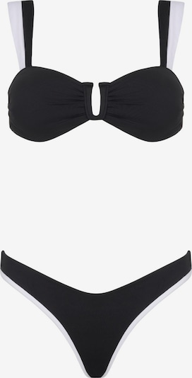 Acuarela Brand Bikini 'Royale U Brazilian Bikini Set' koossa S värissä musta, Tuotenäkymä