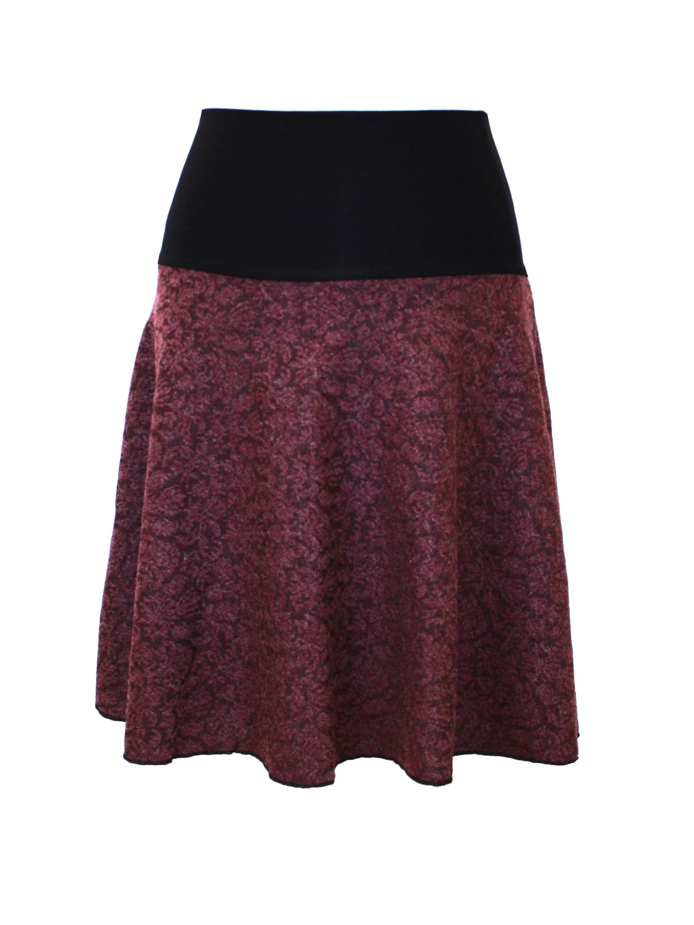 dunkle design Rock 'Strick A-Linie'‌‌‌‌ in Rot: Vorderseite