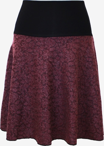 dunkle design Skirt 'Strick A-Linie' in Red: front