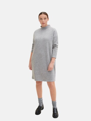 Tom Tailor Women + Knitted dress in Grey