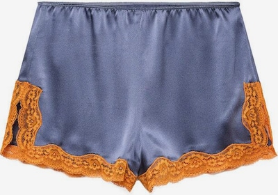 MANGO Pyjamashorts 'Jones' in royalblau / orange, Produktansicht