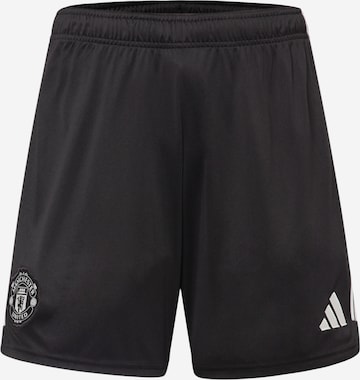 ADIDAS PERFORMANCE Sportbroek 'Manchester United 23/24' in Zwart: voorkant