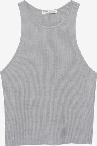 Pull&Bear Knitted Top in Grey: front