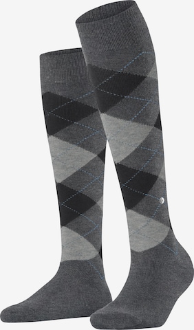 BURLINGTON Overknee Strümpfe 'Queen' in Grau: Vorderseite