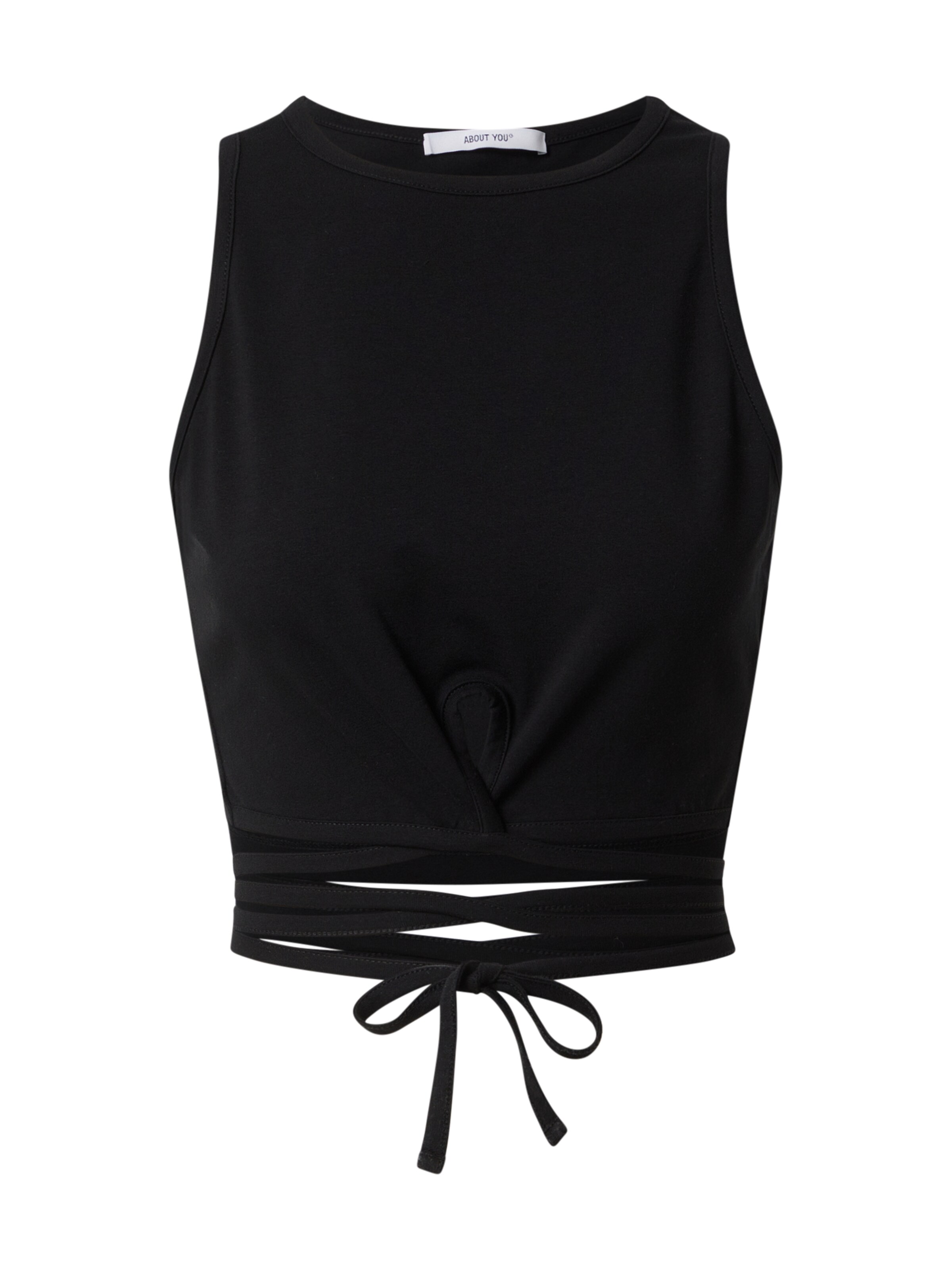 ABOUT YOU Top 'Isabeau' in Black: front
