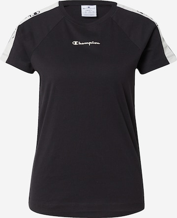 Champion Authentic Athletic Apparel T-Shirt in Schwarz: predná strana