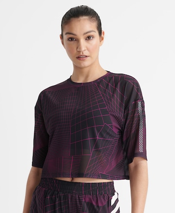T-shirt fonctionnel Superdry en violet : devant