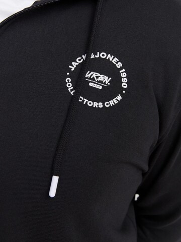 Jack & Jones Plus Sweatjacke in Schwarz