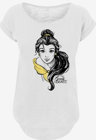 F4NT4STIC T-Shirt 'Belle Sketch' in Weiß: predná strana