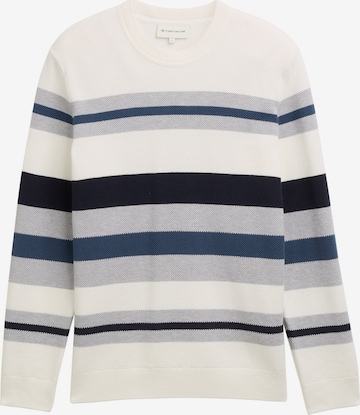 Pull-over TOM TAILOR en blanc : devant