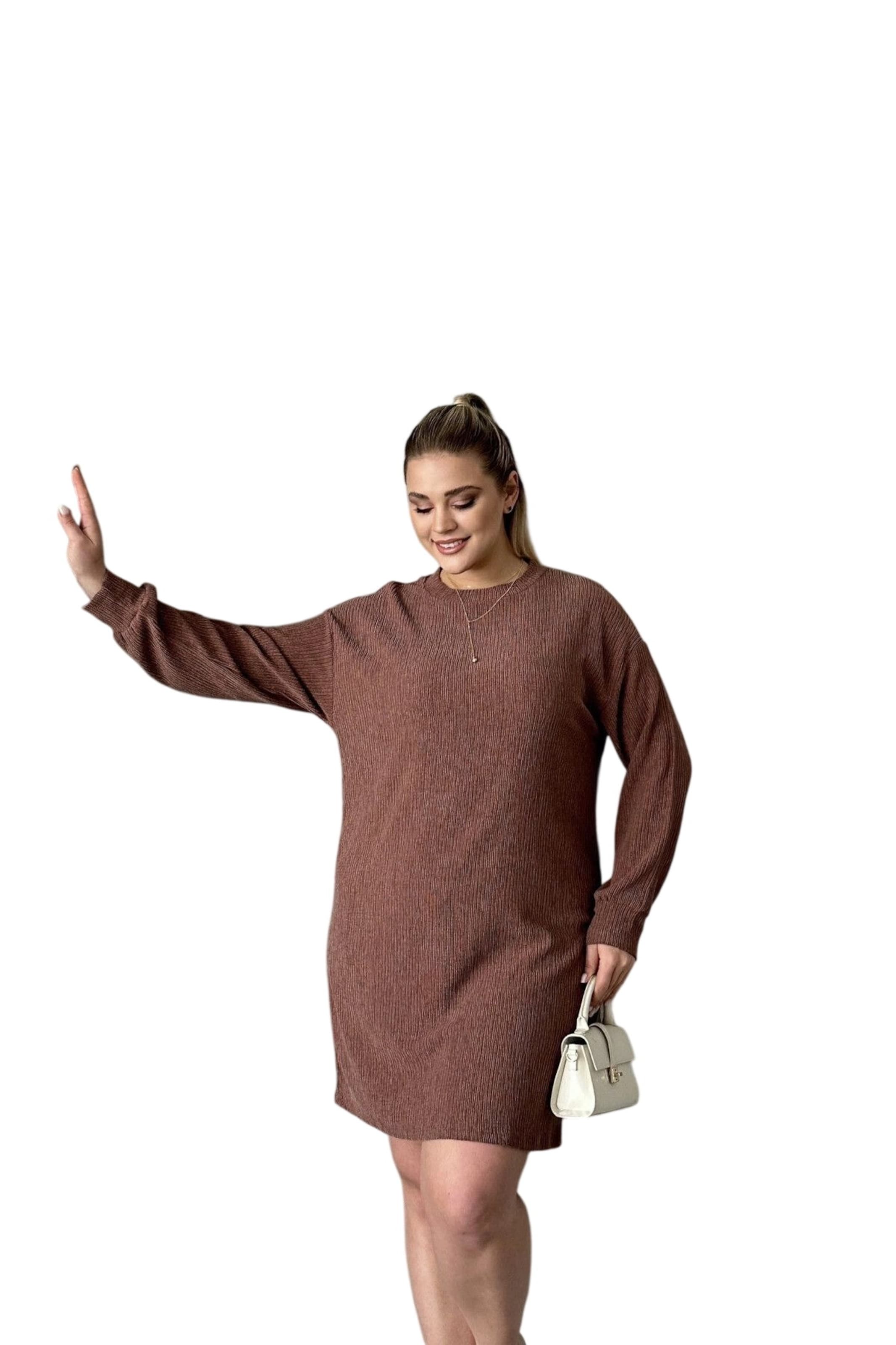 Stil Diva Kleid in Braun