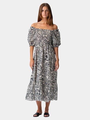 TEESHOPPEN Summer Dress 'Lia' in Black: front