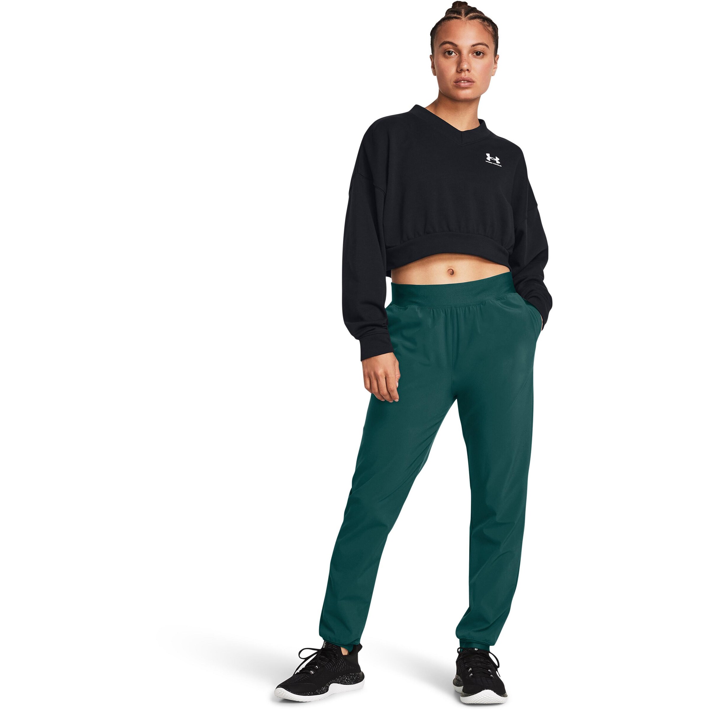 UNDER ARMOUR Tapered Sporthose in Grün