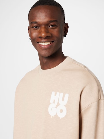 HUGO Red Sweatshirt 'Daraz' i beige