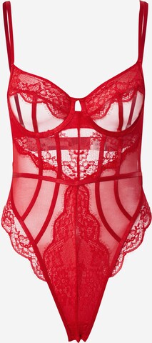 Hunkemöller - Body 'Brie' em vermelho: frente