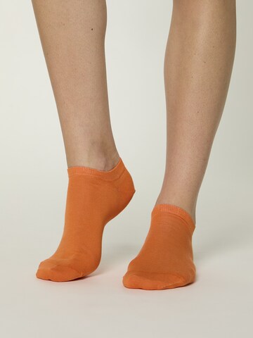 Chaussure basse ' Unisex Colour Sneaker farbige Füßlinge kurz ' Nur Die en orange : devant