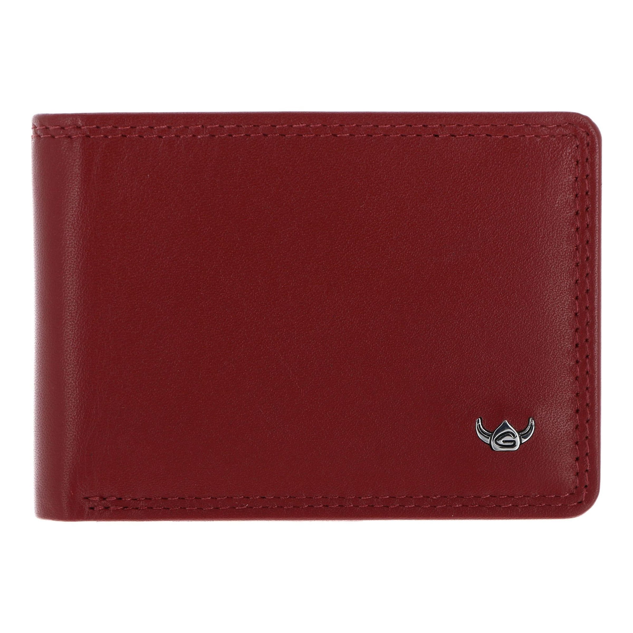 GOLDEN HEAD Wallet in Red: front