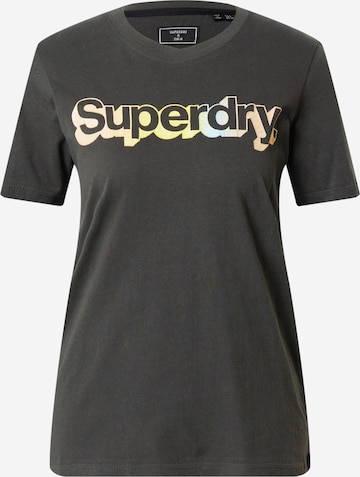 Superdry Shirt 'Vintage Core Logo' in Schwarz: predná strana