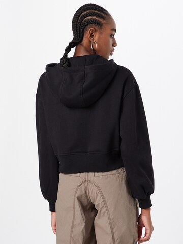 Urban Classics Zip-Up Hoodie in Black