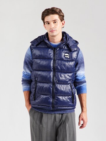 Gilet di Karl Lagerfeld in blu: frontale