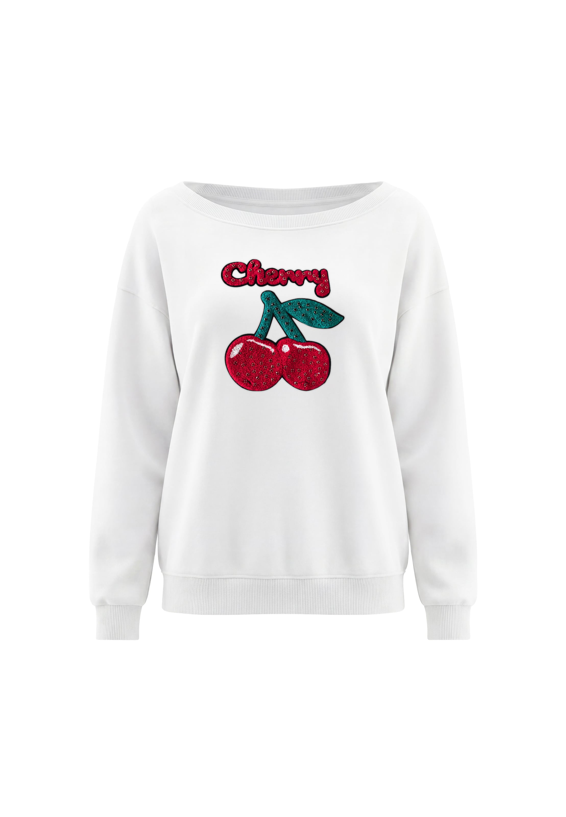 Sweat-shirt MYMO en blanc : devant