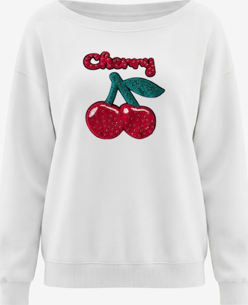 Sweat-shirt MYMO en blanc : devant