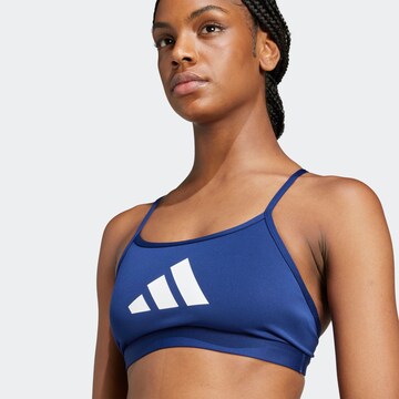 ADIDAS PERFORMANCE Bralette Sports bra 'Aeroreact' in Blue