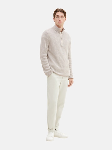 TOM TAILOR Pullover i beige