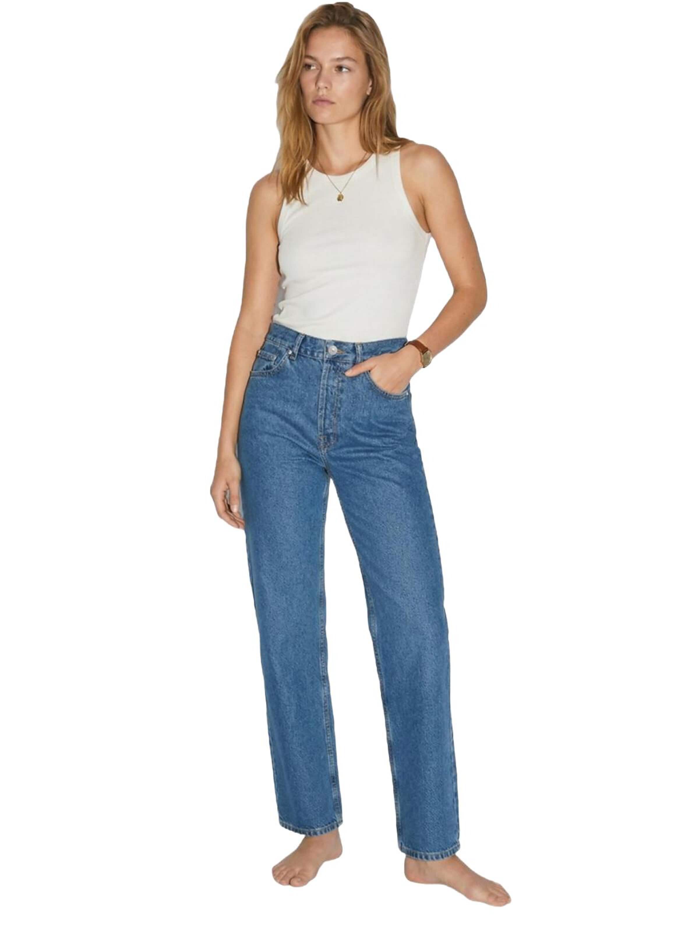 LTB Jeans - regular Vaquero 'LTB Jeans Damen Vanetta Straight Leg High Waist Jeanshose' en azul: frente