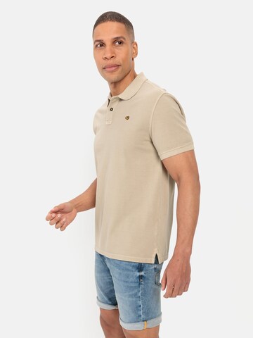 CAMEL ACTIVE Piqué Poloshirt aus biologischer Baumwolle in Beige