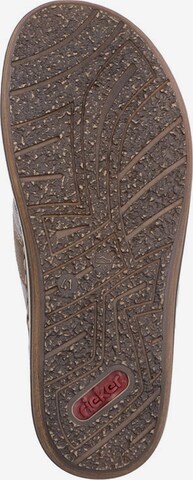 Rieker T-bar sandals in Brown