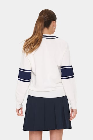 SAINT TROPEZ Pullover 'Milissa' i hvid