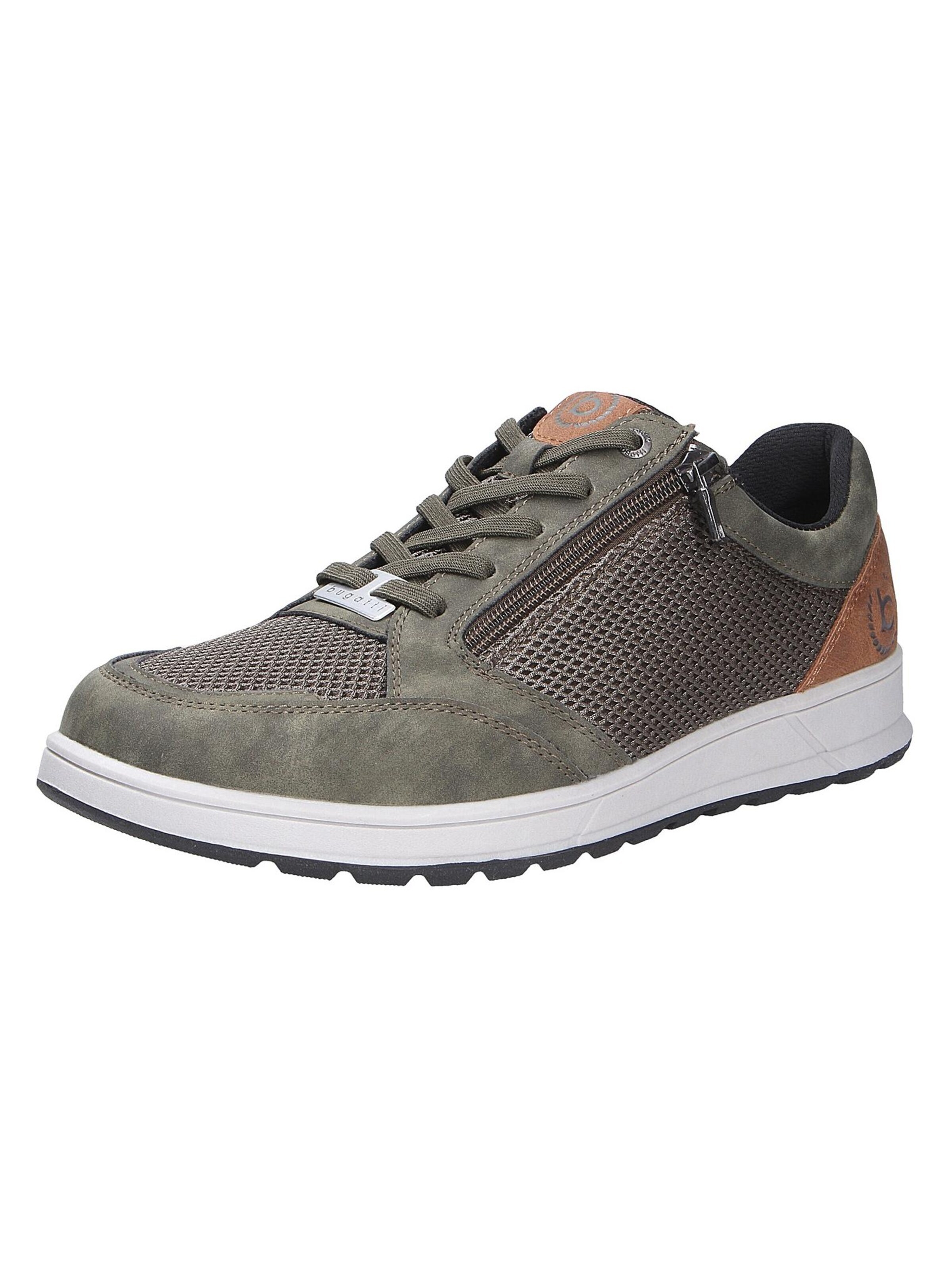 Baskets basses bugatti en vert : devant