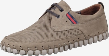 MANITU Schnürschuh in Braun: Vorderseite