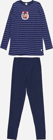 SCHIESSER - Pijama 'Horse World' em azul: frente