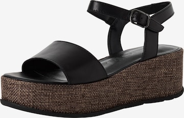 Sandales Tamaris en marron : devant