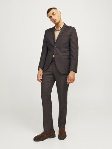 JACK & JONES Slimfit Jakkesæt 'SOLARIS' i brun: forside