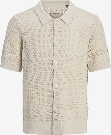 Jack & Jones Premium Knit cardigan 'JPRBluwilmer' in White: front