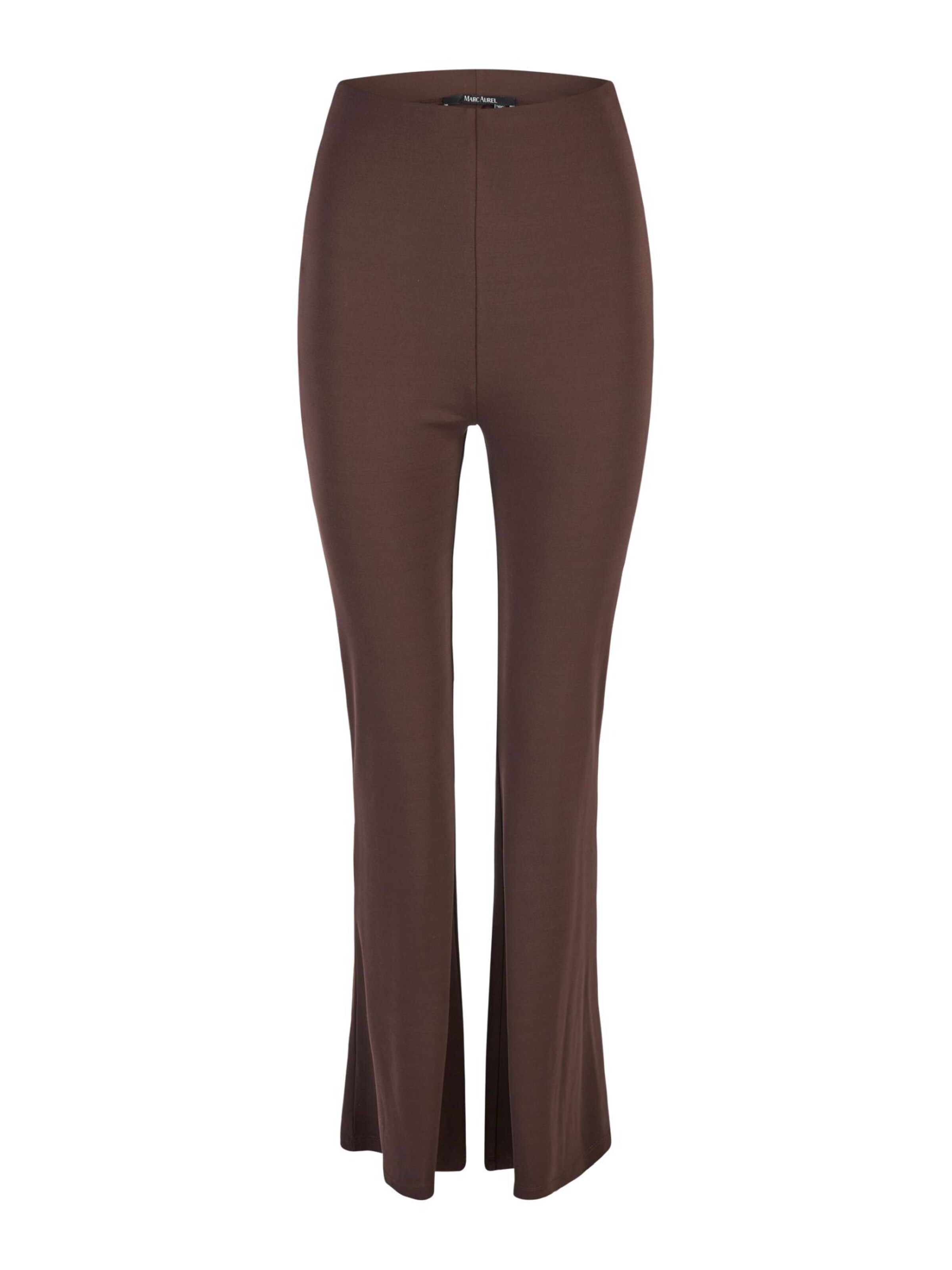 MARC AUREL Flared Pants in Brown: front