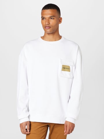 Denim Project Sweatshirt 'FILIPPO' in White: front