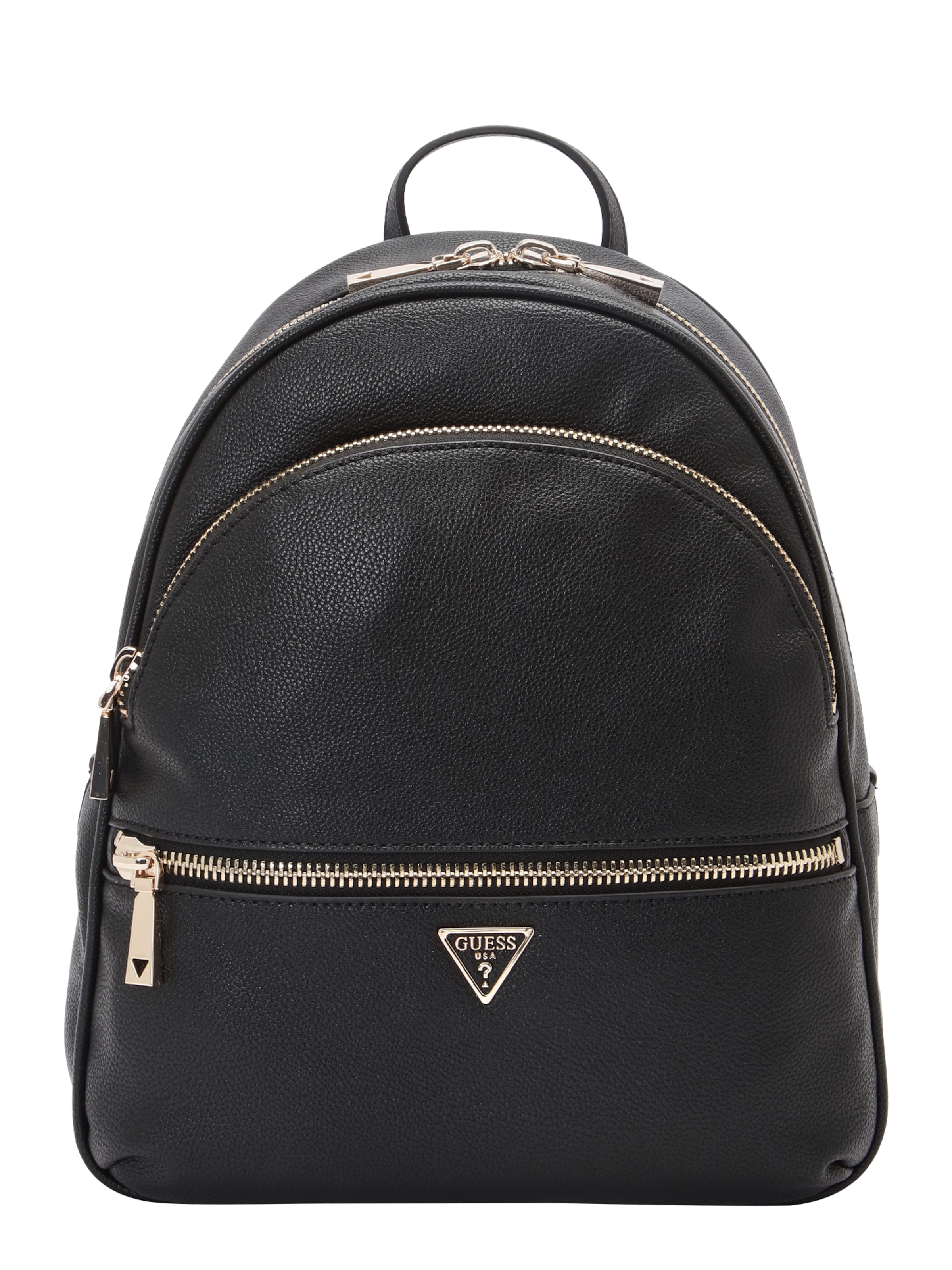 GUESS Ryggsäck 'MANHATTAN II LARGE BACKPACK' i svart: framsida