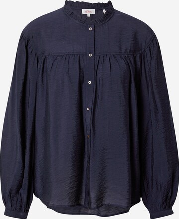 s.Oliver Blouse in Blauw: voorkant