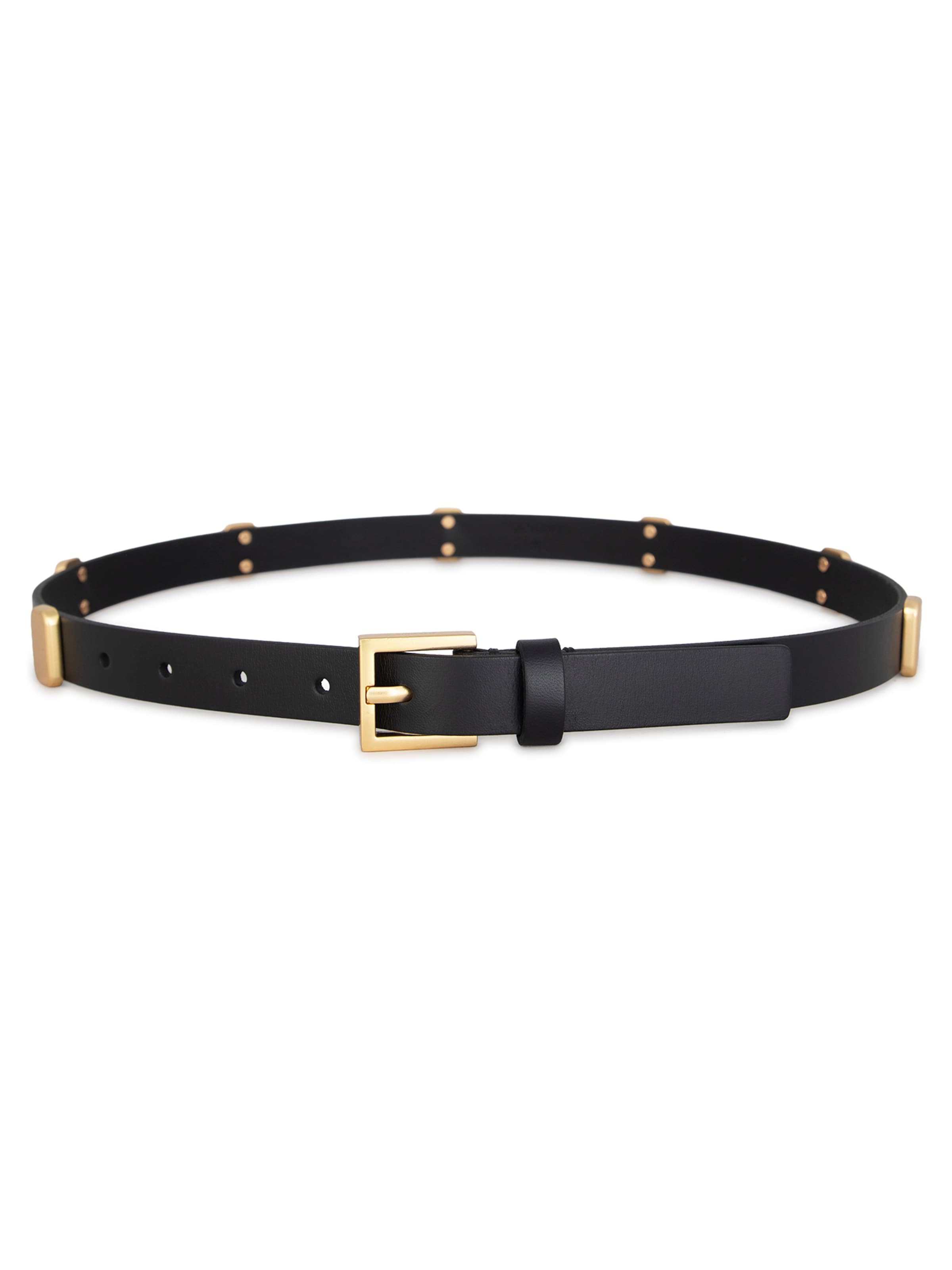 Ceinture AllSaints en noir : devant