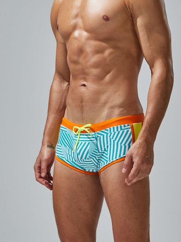 SEOBEAN Swim Trunks in Blue