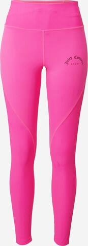 Juicy Couture Sport Skinny Sportovní kalhoty 'LORRAINE' – pink: přední strana