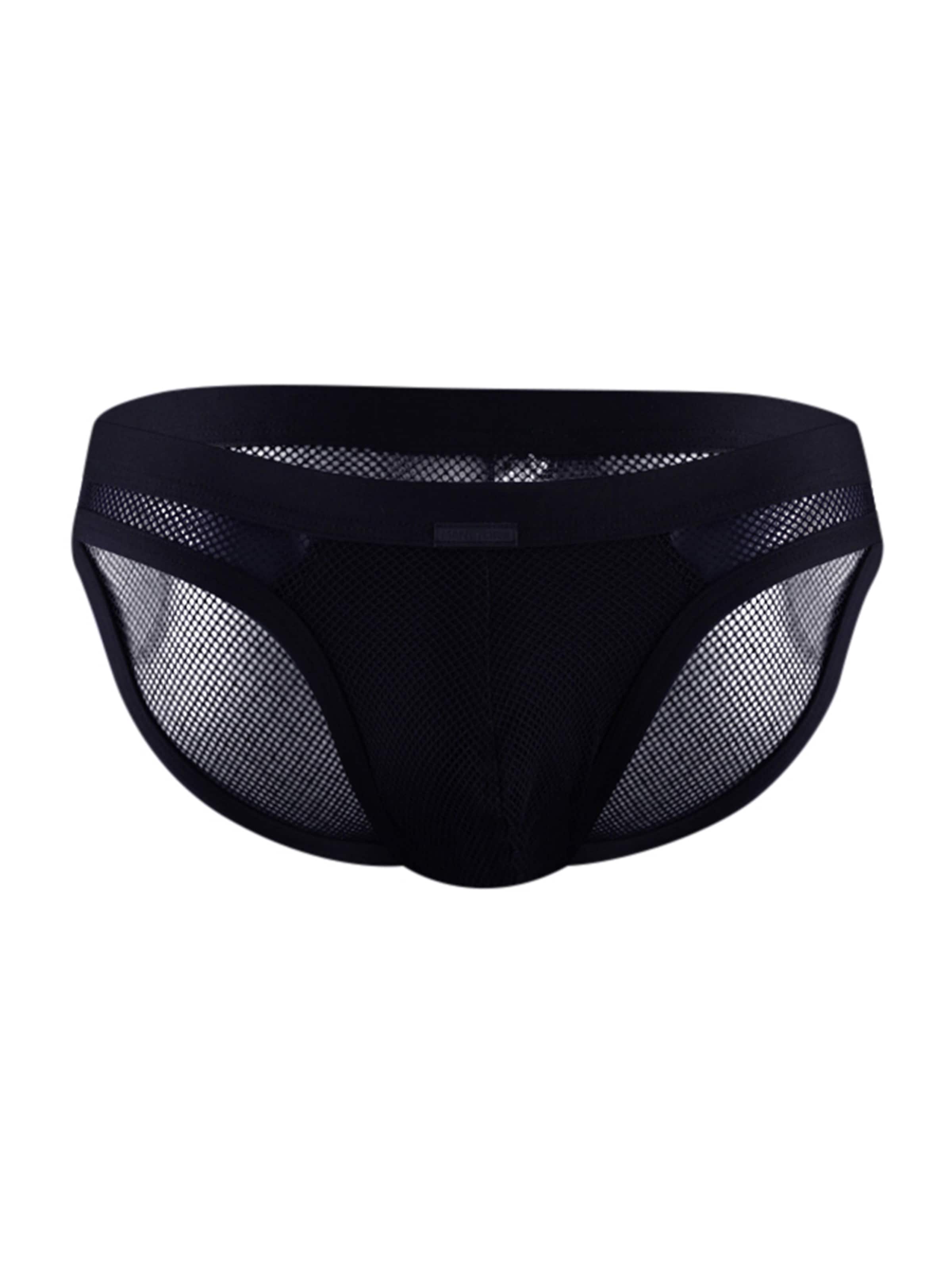 Manstore Panty ' M2424 Micro Brief ' in Black: front