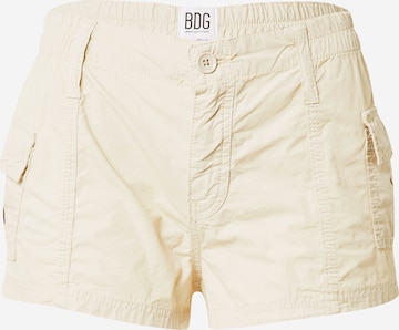 BDG Urban Outfitters Slimfit Cargobroek in Beige: voorkant