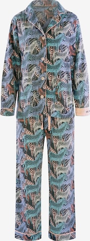 PJ Salvage Pyjama 'Flannels' in Gemengde kleuren: voorkant