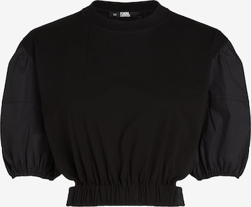 Karl Lagerfeld - Camiseta en negro: frente